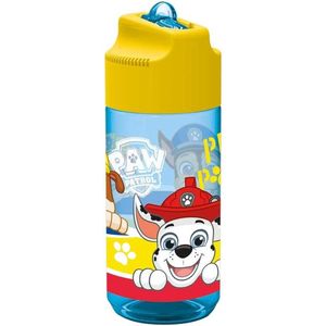 Paw Patrol - Nickelodeon - waterfles - drinkfles. Inhoud 430 ml. Geel.