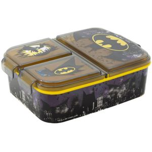 Batman - Broodtrommel - 3 Vakken - Stevig Materiaal - Handige Lunchbox