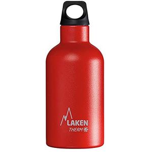 Laken toekomstige roestvrijstalen thermische fles 18/8 en vacuümisolatie met dubbele wand, rood, 350 ml