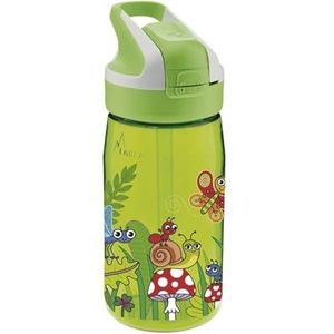 LAKEN SUMMIT waterfles voor kinderen, herbruikbaar, van Tritan, met veiligheidssluiting en rietje, BPA-vrij, 450 ml
