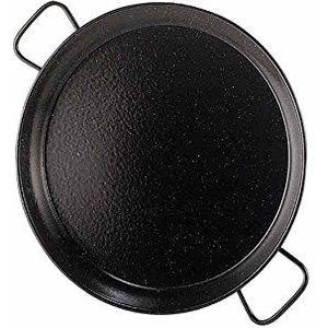 Garcima La Ideal Geëmailleerd Staal Paella Pan 26cm, Zwart