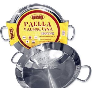 Paella Pan Guison 74046 Roestvrij Staal Metaal 3 L (10 Onderdelen) (46 Cm)