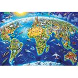 World Landmarks Globe (2000 stukjes) - Educa Puzzle