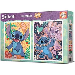 Disney Stitch Educa Puzzel - 2x 500 stukjes