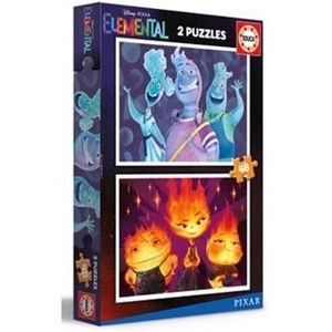 Educa - Set van 2 puzzels voor kinderen met 48 stukjes met elementaire afbeeldingen | Afmetingen: 28 x 20 cm. Aanbevolen vanaf 4 jaar (19733)