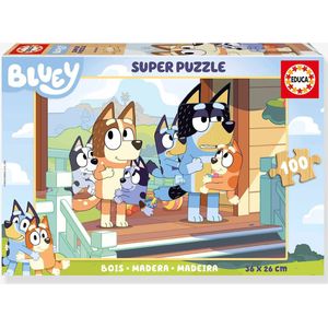Super puzzel Bluey - EDUCA - 100 stuks meerkleurig