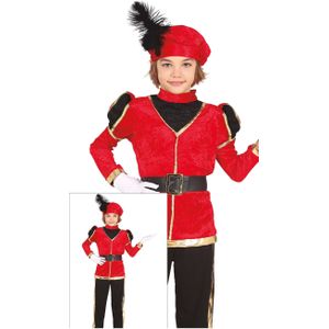 Pietenpakken | Pientere Piet Rood Kind | Jongen | 5 - 6 jaar | Sinterklaas | Verkleedkleding