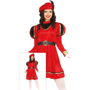 Fiestas Guirca - Pietenjurk rood / zwart maat L (42/44) - Welkom Sinterklaas - Sinterklaas versiering - Sinterklaas intocht - Sinterklaas en Piet -sinterklaas Cadeautjes