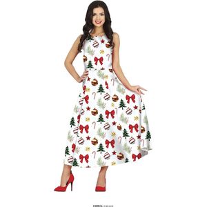 Fiestas Guirca - Witte Kerstjurk - maat 38-40 (M)