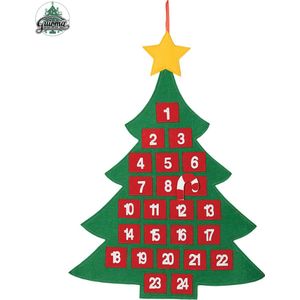 Fiestas Guirca - Kerstboom Adventskalender 55 x 70 cm
