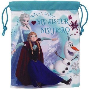 Disney Frozen - Lunch tas 25 x 20 cm Blauw