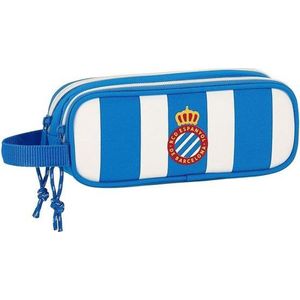 Dubbele tas RCD Espanyol, Blauw/Wit, 210 x 60 x 80 mm, toilettas
