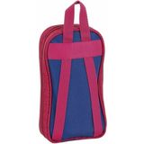 FCB Unisex Jeugd Estuches Adulto Fcbarcelona Plumier Mochila Con 4 Portatodo Vacio de Fc Barcelona 'Corporativa' 411925-847 Rugzak C/4 Port. Vacuum F.C.BARC 12x23x5, Blaugrana, Talla única