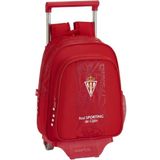 Schoolrugzak met Wielen 705 Real Sporting de Gijón Rood