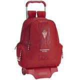Schoolrugzak met Wielen 905 Real Sporting de Gijón Rood