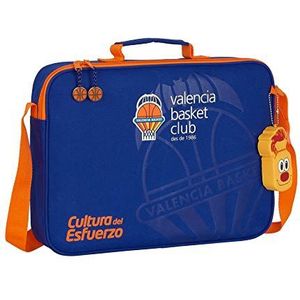 Valencia, Blauw/Oranje, 120x50x230 mm, Naschoolse portfolio