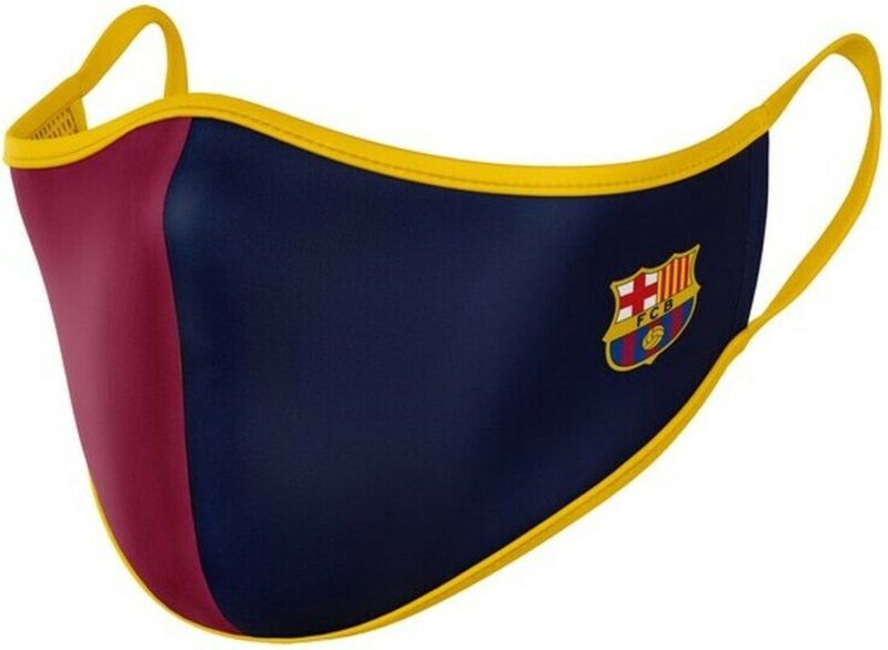 Hygiënisch en herbruikbaar gezichtsmasker gemaakt van stof F.C. Barcelona Volwassen