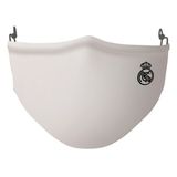 Hygiënisch en herbruikbaar gezichtsmasker gemaakt van stof Real Madrid C.F. SF430915 Wit