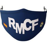 Real Madrid C.F. Gezichtsmasker - Blauw Wit - 100% Katoen - Herbruikbaar