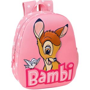 Disney Bambi Peuterrugzak 3D - 32x27x10 cm - Polyester - Roze