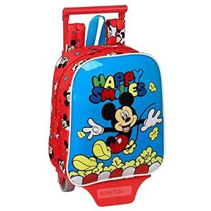 Safta Mickey Mouse Happy Smiles Backpack Rood