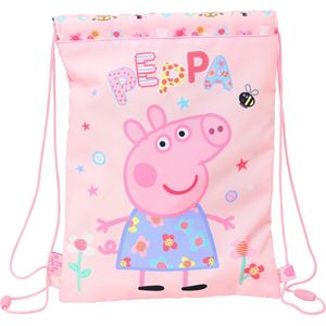 Peppa Pig Junior Gymbag, Having Fun - 34x26 cm - Polyester - Roze