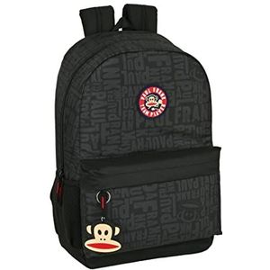 Safta Schoolrugzak Paul Frank Team Player, 300 x 140 x 460 mm, Blanco Y Gris, One size