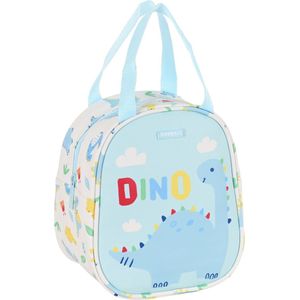 Dinosaurus Koeltasje - 22x19x14 cm - Polyester - Blauw