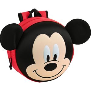 Disney Mickey Mouse Peuterrugzak 3D - 31x31x10 cm- Polyester - Rood