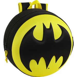 3D-rugzak, rond, Batman, Geel/Zwart, One size