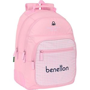 Safta Benetton Vichy Backpack Roze
