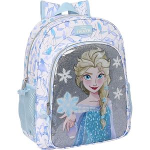 Frozen 2 Rugzak - Safta - 32x38x12cm - Zilver - Blauw - Meisjes