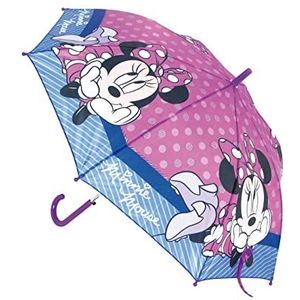 Safta Minnie Mouse Lucky Automatische paraplu, 480 mm, Roze, único