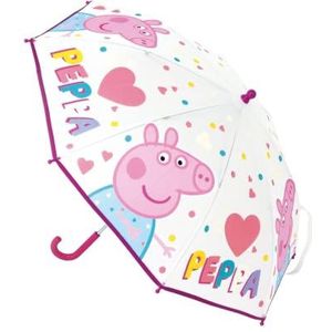 Handmatige paraplu, 46 cm, Peppa Pig ""Having Fun"", Lichtroze, único