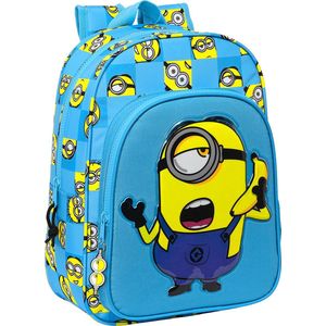 Schulrucksack Minions Minionstatic Blau 26 x 34 x 11 cm