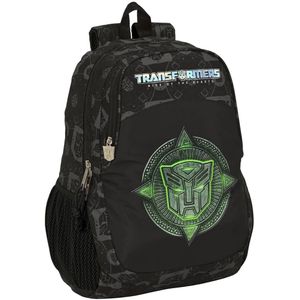 Safta Transformers Schoolrugzak voor kinderen, ideaal voor kinderen van verschillende leeftijden, comfortabel en veelzijdig, kwaliteit en duurzaamheid, 32 x 16 x 44 cm, zwart, Zwart, Standaard, Casual