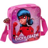 Miraculous Mini Schoudertas, Lucky Charm - 18 x 16 x 4 cm - Polyester - 18x16x4 - Roze