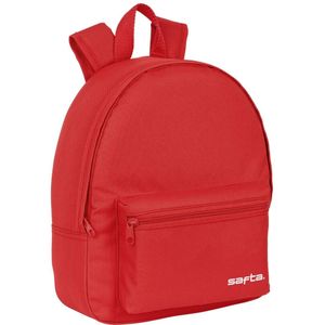 Safta - Mini-rugzak, ideaal voor verschillende leeftijden en activiteiten, comfortabel en veelzijdig, kwaliteit en dikte, 27 x 10 x 32 cm, rood, Rood, Standaard, Casual