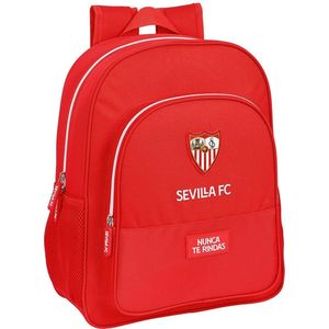 Safta, Sevilla FC schoolrugzak Junior, 320 x 120 x 380 mm, uniseks, kinderen, rood, standaard, Rood, Standaard