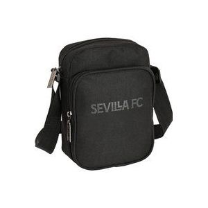 Safta, Schoudertas met buitentas van Sevilla FC Teen, 160 x 60 x 220 mm, uniseks, kinderen, zwart, standaard, Zwart, Standaard