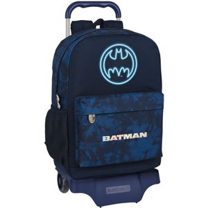 Safta Met Trolleywielen Batman Legendarisch Rugzak Blauw