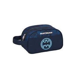 Batman Legendary Toilettas voor kinderen, middelgroot, met handvat, aanpasbaar aan de wagen, eenvoudige reiniging, comfortabel en veelzijdig, kwaliteit en duurzaamheid, 26 x 12 x 15 cm, marineblauw,