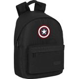Safta 14.1 Capitan America Teen Backpack Zwart