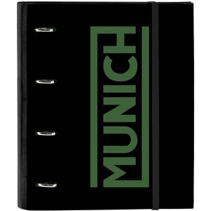 Ringmap Munich Caviar Zwart 27 x 32 x 3.5 cm