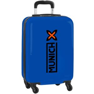 MUNICH Cabinekolley 20 inch koffer met wieltjes, veiligheidsslot, lichte koffer, elektrisch blauw, 34,5 x 20 x 55 cm, elektrisch blauw, Estándar, casual, Blauw, Casual