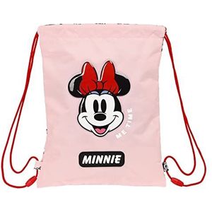 Rugtas met Koordjes Minnie Mouse Me time Roze (26 x 34 x 1 cm)