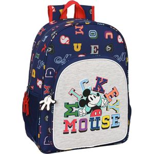 Schoolrugzak Mickey Mouse Clubhouse Only one Marineblauw (33 x 42 x 14 cm)