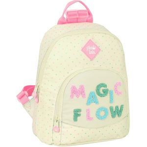 Glowlab M846 Magic Flow Mini-rugzak voor dagelijks gebruik, ideaal voor kinderen van verschillende leeftijden, comfortabel en veelzijdig, kwaliteit en duurzaamheid, 25 x 13 x 30 cm, beige, uniseks kinderen, Beige, Standaard, Casual