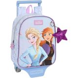 Schoolrugzak met Wielen Frozen Believe Lila 22 x 27 x 10 cm