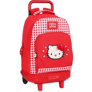Hello Kitty - Schoolrugzak Trolley - Herfstrood (33 x 45 x 22 cm)
